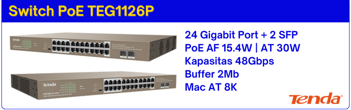 Switch PoE TEG1126P