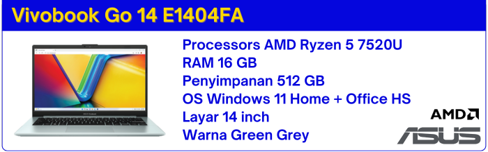 Vivobook Go 14 E1404FA