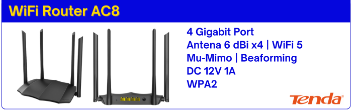 WiFi Router AC8